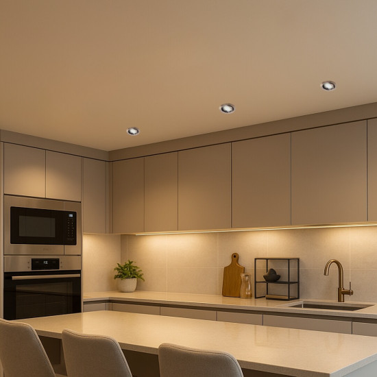 Rábalux Lite bronz LED beépíthető lámpa szett (RAB-1051) LED+GU10 1 izzós IP40