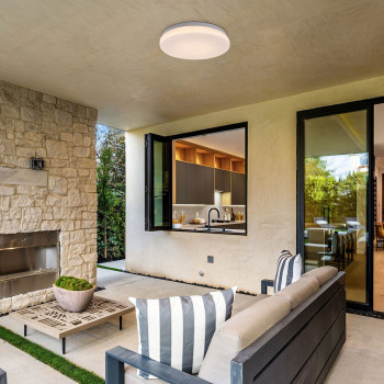 Rábalux Lowar fehér kültéri LED mennyezeti lámpa (RAB-77133) LED 1 izzós IP44