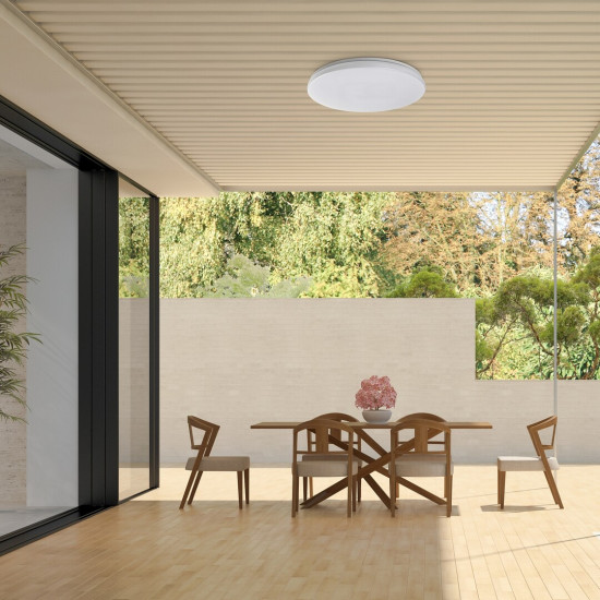 Rábalux Lowar fehér kültéri LED mennyezeti lámpa (RAB-77135) LED 1 izzós IP44