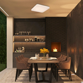 Rábalux Lowar fehér kültéri LED mennyezeti lámpa (RAB-77136) LED 1 izzós IP44