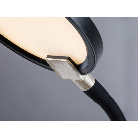 Rábalux Marcin fekete LED csiptetős lámpa (RAB-74199) LED 1 izzós IP20