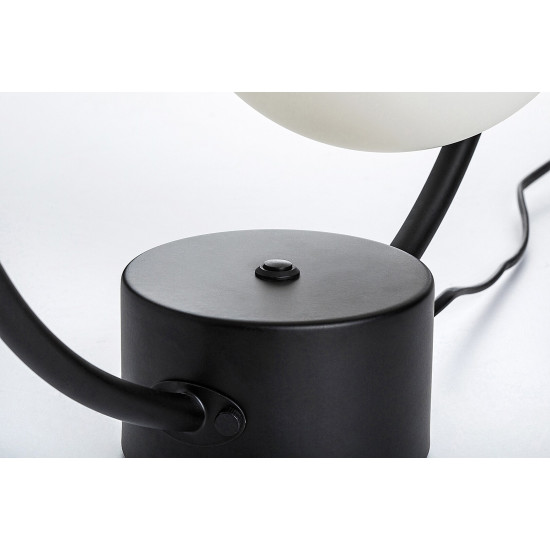 Rábalux Mesiro fekete asztali lámpa (RAB-74035) E14 1 izzós IP20