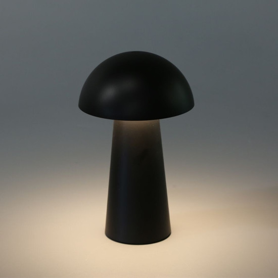 Rábalux Mireo fekete hordozható LED asztali lámpa (RAB-76036) LED 1 izzós IP44