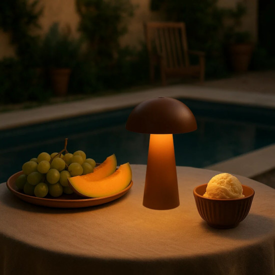 Rábalux Mireo barna hordozható LED asztali lámpa (RAB-76039) LED 1 izzós IP44