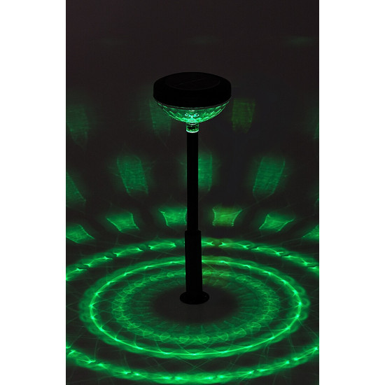 Rábalux Monor fekete LED napelemes kültéri leszúrható lámpa (RAB-77177) LED 1 izzós IP44