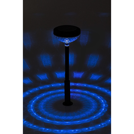 Rábalux Monor fekete LED napelemes kültéri leszúrható lámpa (RAB-77177) LED 1 izzós IP44