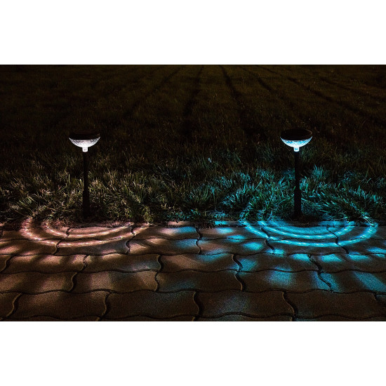 Rábalux Monor fekete LED napelemes kültéri leszúrható lámpa (RAB-77177) LED 1 izzós IP44