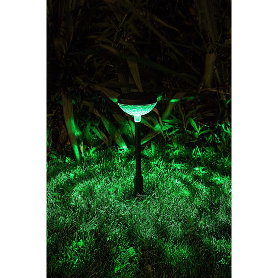 Rábalux Monor fekete LED napelemes kültéri leszúrható lámpa (RAB-77177) LED 1 izzós IP44