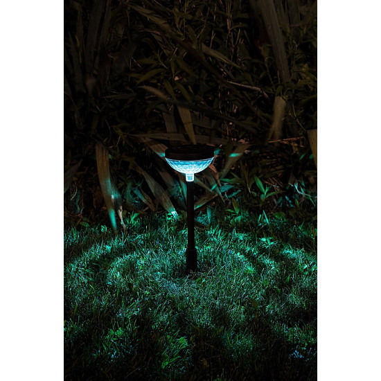 Rábalux Monor fekete LED napelemes kültéri leszúrható lámpa (RAB-77177) LED 1 izzós IP44