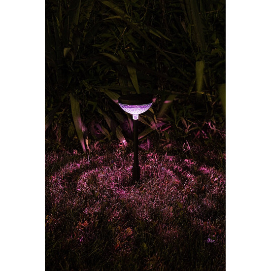 Rábalux Monor fekete LED napelemes kültéri leszúrható lámpa (RAB-77177) LED 1 izzós IP44