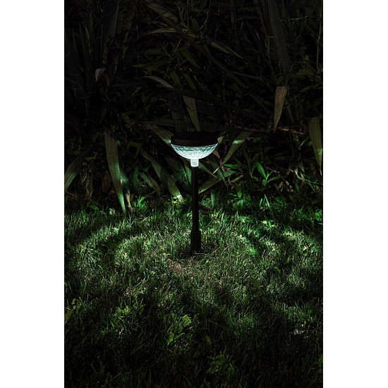 Rábalux Monor fekete LED napelemes kültéri leszúrható lámpa (RAB-77177) LED 1 izzós IP44