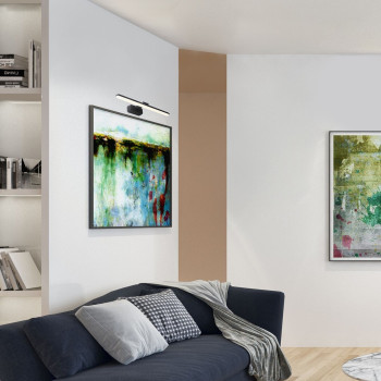 Rábalux Nabil matt fekete LED képvilágító (RAB-71147) LED 1 izzós IP20