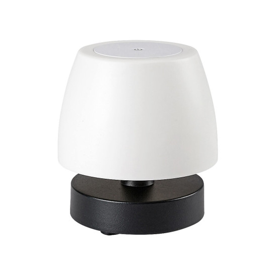 Rábalux Odera fekete hordozható LED asztali lámpa (RAB-7040) LED 1 izzós IP44