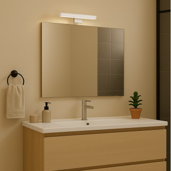 Rábalux Oliro króm fürdőszobai LED tükörmegvilágító lámpa (RAB-75047) LED 1 izzós IP44