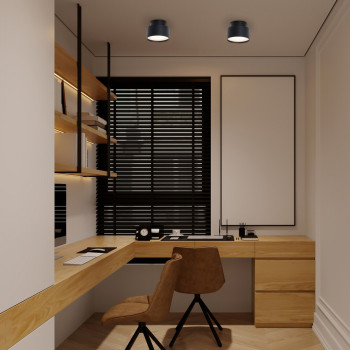 Rábalux Ovidia fekete LED mennyezeti lámpa (RAB-71320) LED 1 izzós IP20