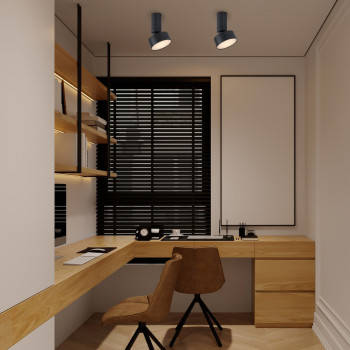 Rábalux Ovidia fekete LED mennyezeti lámpa (RAB-71321) LED 1 izzós IP20