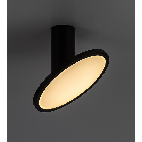 Rábalux Ovidia fekete LED mennyezeti lámpa (RAB-71323) LED 1 izzós IP20