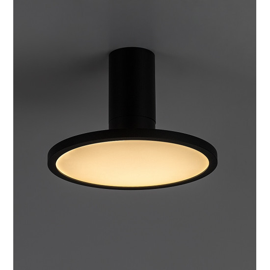 Rábalux Ovidia fekete LED mennyezeti lámpa (RAB-71323) LED 1 izzós IP20