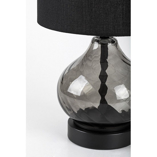 Rábalux Pirelo füstszínű asztali lámpa (RAB-74034) E14 1 izzós IP20