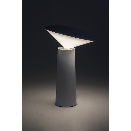 Rábalux Polperro fehér kültéri hordozható LED asztali lámpa (RAB-77146) LED 1 izzós IP20