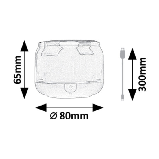 Rábalux Radelia fekete gyerek LED asztali lámpa (RAB-76110) LED 1 izzós IP20