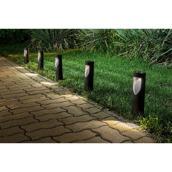 Rábalux Ravello fekete LED napelemes kültéri leszúrható lámpa (RAB-77158) LED 1 izzós IP44