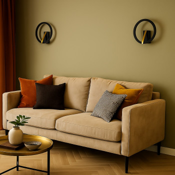 Rábalux Renara fekete/ arany LED fali lámpa (RAB-71350) LED 1 izzós IP20