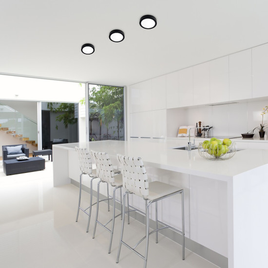 Rábalux Shaun 2 fekete LED beépíthető lámpa (RAB-71200) LED 1 izzós IP20