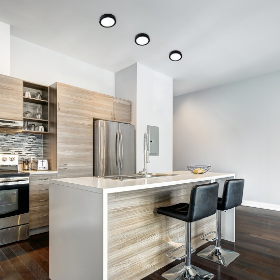 Rábalux Shaun 2 fekete LED beépíthető lámpa (RAB-71210) LED 1 izzós IP20