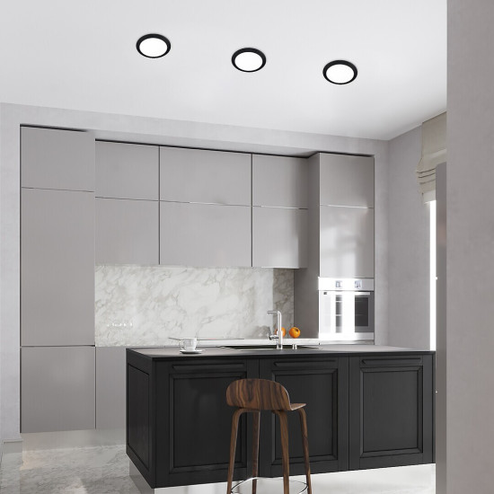 Rábalux Shaun 2 fekete LED beépíthető lámpa (RAB-71224) LED 1 izzós IP20