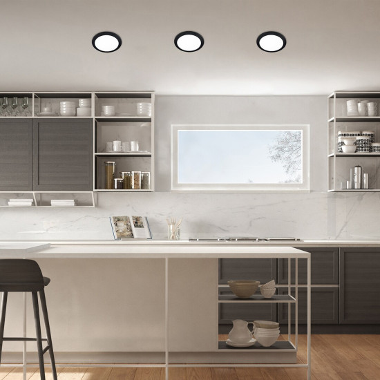 Rábalux Shaun 2 fekete LED beépíthető lámpa (RAB-71225) LED 1 izzós IP20