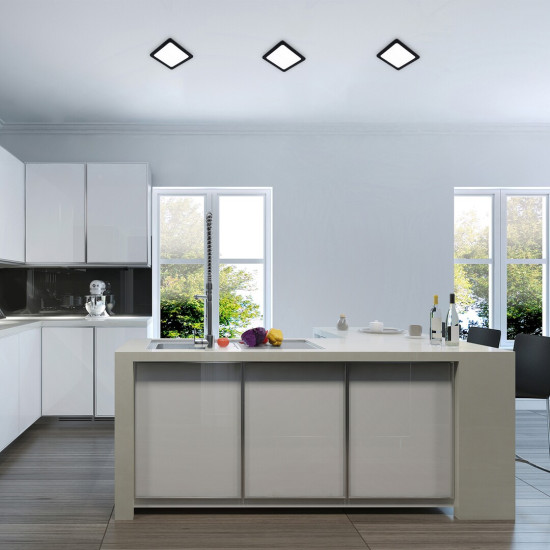 Rábalux Shaun 2 fekete LED beépíthető lámpa (RAB-71262) LED 1 izzós IP20