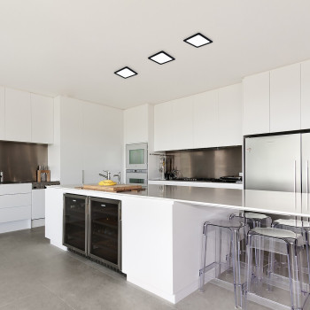 Rábalux Shaun 2 fekete LED beépíthető lámpa (RAB-71264) LED 1 izzós IP20