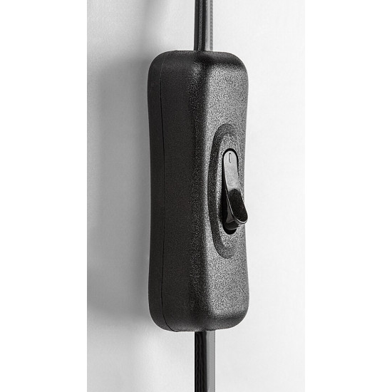 Rábalux Soma fekete fali spotlámpa (RAB-73090) E14 1 izzós IP20