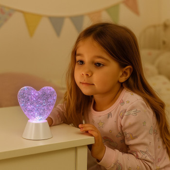 Rábalux Sparkly fehér hordozható LED asztali lámpa (RAB-76040) LED 1 izzós IP20