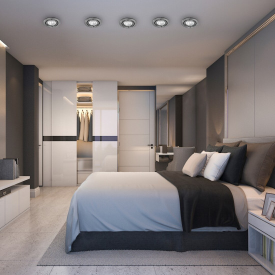 Rábalux Spot Relight szatin króm beépíthető lámpa (RAB-1093) GU5.3 1 izzós IP20