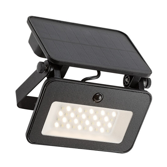 Rábalux Tarcal fekete mozgásérzékelős LED kültéri fali lámpa (RAB-77159) LED 1 izzós IP65