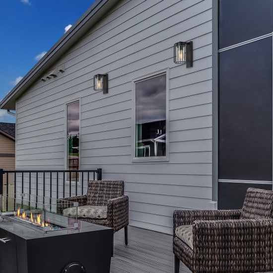 Rábalux Tarpa fekete kültéri fali lámpa (RAB-77106) E27 1 izzós IP44