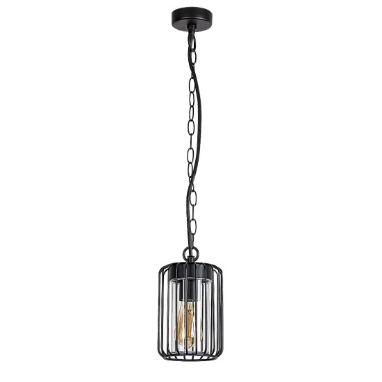 Rábalux Tarpa fekete kültéri függesztett lámpa (RAB-77107) E27 1 izzós IP44