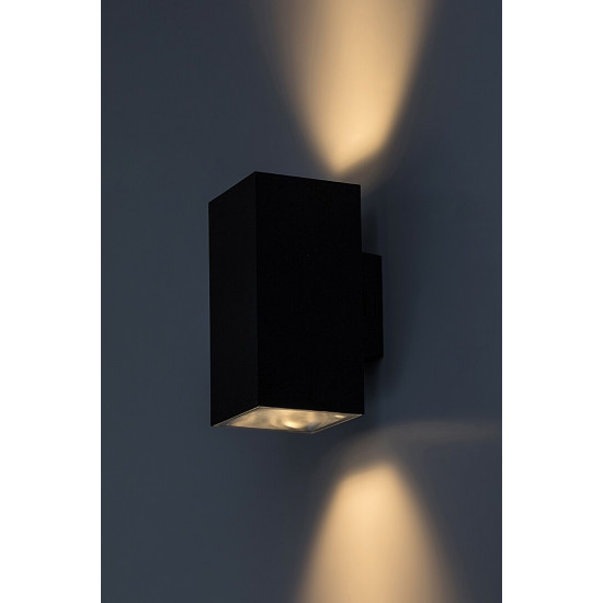 Rábalux Urfa fekete LED kültéri fali lámpa (RAB-77157) LED 1 izzós IP65