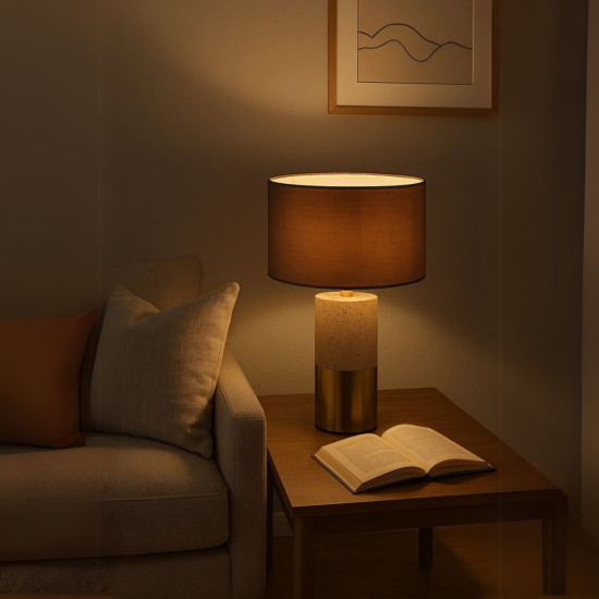 Rábalux Yelda barna-arany asztali lámpa (RAB-74219) E27 1 izzós IP20