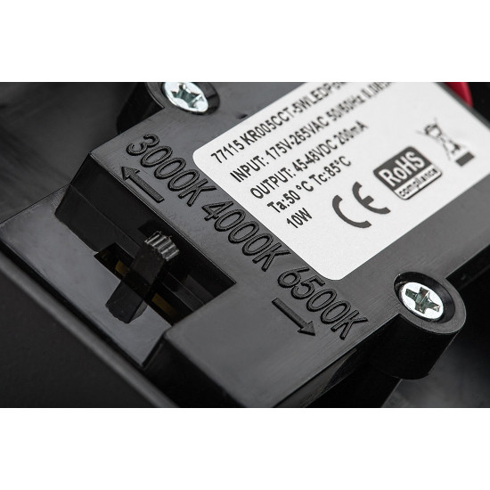 Rábalux Zaragoza fekete mozgásérzékelős LED kültéri fali lámpa (RAB-77115) LED 1 izzós IP54