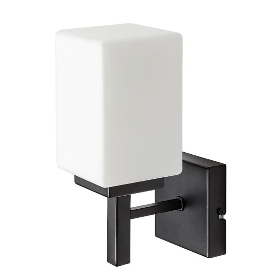 Rábalux Zenkai matt fekete fürdőszobai falikar (RAB-71061) E14 1 izzós IP44