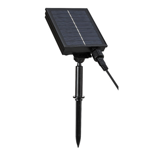 Rábalux Zirc fekete kültéri napelemes LED fényfüzér (RAB-77165) LED 1 izzós IP44