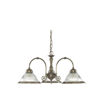 Searchlight American Diner sárgaréz csillár (SL-9343-3) E27 3 izzós IP20