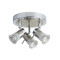 Searchlight Aries króm-ezüst fürdőszobai mennyezeti spotlámpa (SL-7443CC-LED) GU10 3 izzós IP44