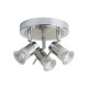 Searchlight Aries króm-ezüst fürdőszobai mennyezeti spotlámpa (SL-7443CC-LED) GU10 3 izzós IP44