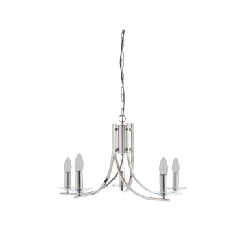 Searchlight Ascona ezüst csillár (SL-4165-5SS) E14 5 izzós IP20