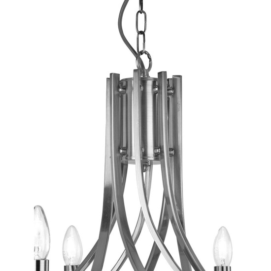 Searchlight ASCONA ezüst csillár (SL-4168-8SS) E14 8 izzós