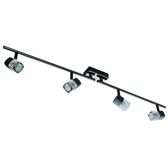 Searchlight Blocs fekete mennyezeti spotlámpa (SL-9884BC) G9 4 izzós IP20